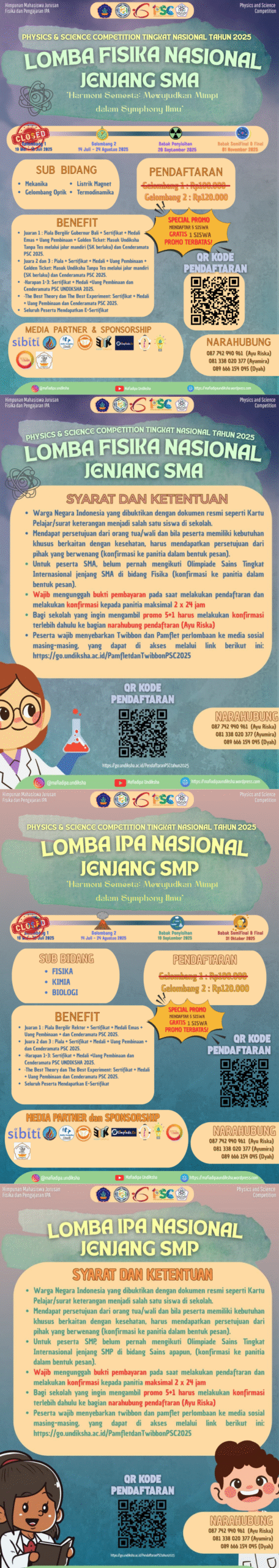 Physics and Science Competition (PSC) Nasional