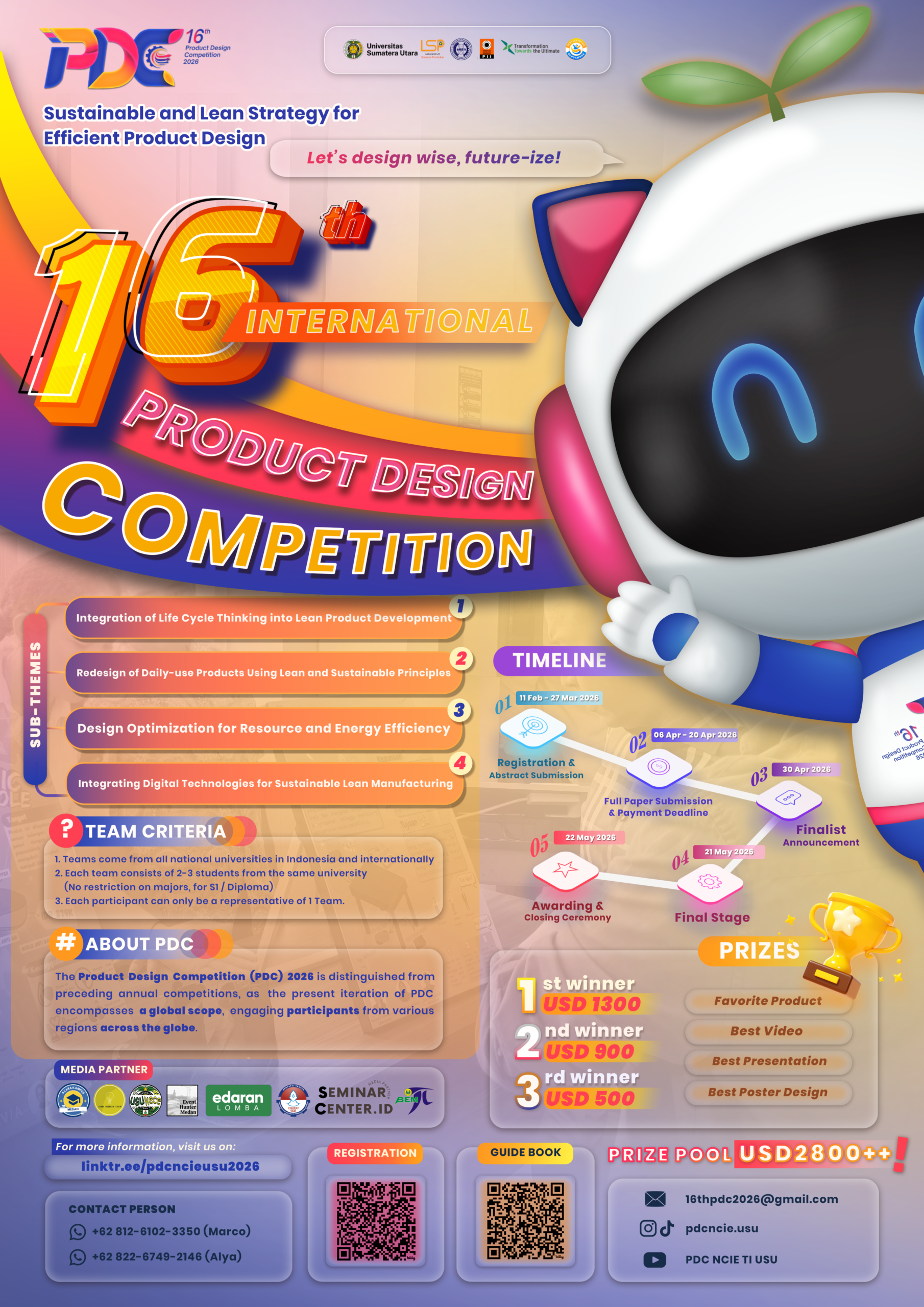 16th International Product Design Competition (PDC) 2026